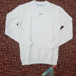 Off-White Logo Printed White Sweatshirt